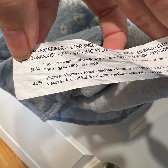 Zara Blue Floral Mini Dress Size Medium - Picture 8 of 11